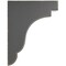 Ekena Millwork 3 1/2"W x 8 1/2"D x 11"H Bedford Wood Vintage Decor Bracket, Black BKTWD04X09X11BEBL - alternate 3